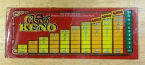 Letrero de pago Keno de vidrio dañado CEI Suburban Graphics 2502-E P/N 73290 hacer oferta - Imagen 1 de 20