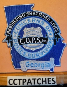 GEORGIA CONCERNS OF POLICE SURVIVORS SHOULDER PATCH GA - Picture 1 of 2