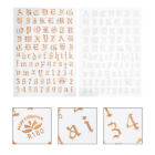 4 Sets Nail Art Decals Letter Sticker Stickers Gold Alphabet Polish