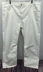 Levis 569 White Stretch Denim Loose Straight Fit Jeans Mens Sz 44 x 30" NEW - Picture 1 of 7