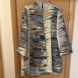IC by Connie K Women’s Multicolor One Button Abstract Jacket Size Medium - Picture 1 of 10
