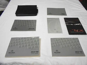 2010 ACURA TSX OWNER MANUAL 6/PC WITH NAVIGATION & BLACK ACURA FACTORY CASE - Bild 1 von 6