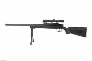 415 FPS Bolt Action Spring Airsoft Sniper Rifle METAL 6MM BBs w/ BiPod & Scope - Picture 1 of 8