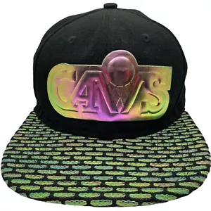NBA Cleveland Cavaliers Sombrero New Era 9fifty OSFM Snap Back Metal Logo Billete Plano - Imagen 1 de 7