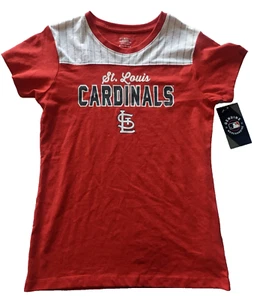 St Louis CARDINALS Youth Girls Baseball Authentic T-Shirt Size XL NEW - Picture 1 of 2