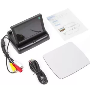 4.3" Inch Small Mini Digital Flip Down Folding lcd tv w car rear camera backup - Picture 1 of 4