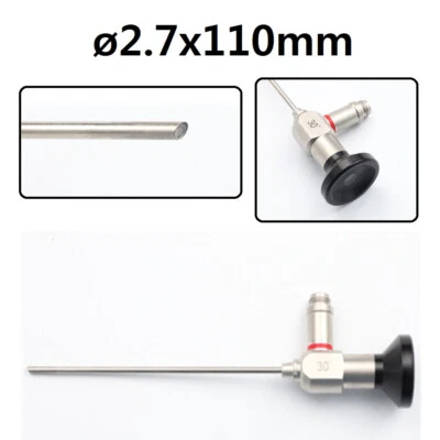 Rigid Endoscope Endoscopy 30° 2.7mm x110mm Otoscope Fiber Optic Ear Instrument - Image 1 of 4