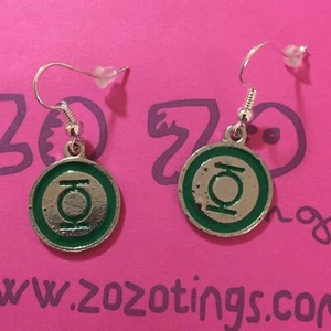 Green Lantern Metall Ohrringe - Bild 1 von 1