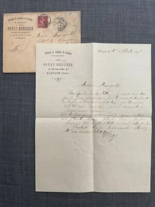 Ancienne Facture Potet-Ménager Fabrique de semelles de Galoches - Alençon Orne - Imagen 1 de 1