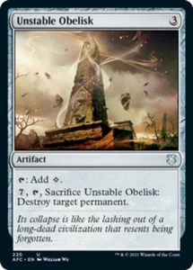 Unstable Obelisk x4 - Commander: Adventures in the Forgotten Realms - NM-Mint, E - Picture 1 of 1