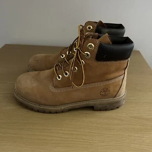Timberland Primaloft 200g Brown Womens Nubuck Boots Shoes Size UK 4 /37 - Picture 1 of 10