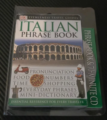 Italian Travel Pack Eyewitness Travel Guide Phrase book & 70-Minute CD NEW! - Image 1 of 2