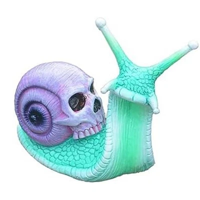 Halloween Skull Snail, Skull Sculpture, Home Decor Resin Crafts Outdoor7545 - Image 1 of 4