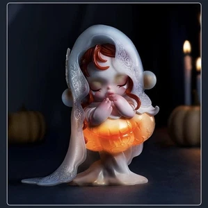Authentic Skullpanda White Moon Contract Figures Toy Halloween Gift - Picture 1 of 5