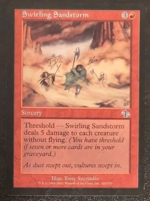 Swirling Sandstorm Magic: The Gathering Common Card Judgment Moderately Played - Image 1 of 3