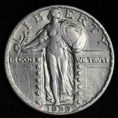 1926 Standing Liberty Silver Quarter AU E199 WONB - Image 1 of 2