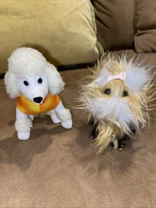 American Girl Doll Pet White Poodle American Girl w/ Leash & Schnauzer Puppy - Picture 1 of 8