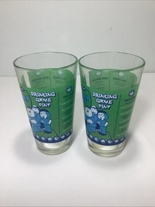 Lot Of 2 Family Guy Drinking Game Beer Pint Glasses 2004. NOS - Picture 1 of 6