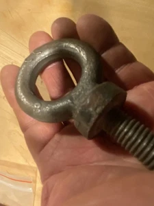 2" outer diameter 1-3/16" hole Rusty Crusty SHOULDER EYE BOLT 1/2" C Shank - Picture 1 of 6