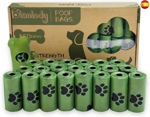 Blanlody Bolsas para Excrementos de Perro, 450 Unidades Verde Bolsas, Extra - Imagen 1 de 6