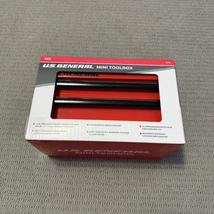U.S. General Mini Toolbox Red 2-Drawer Steel #72438 New In Box (Harbor Freight) - Picture 1 of 4