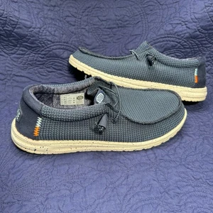Hey Dude Men's Wally Sport Mesh Loafers Slip On Casual Shoes Size 13 Blue EUC - Picture 1 of 9