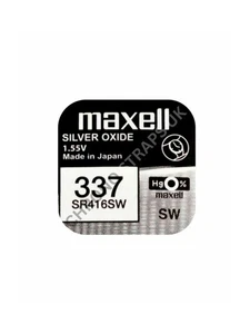 Maxell 337 / SR416SW Silver Oxide Watch Battery - Picture 1 of 1