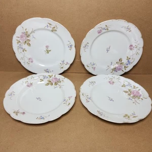 Set Of Four Vintage Plate Floral Porcelain Side Plates  - Picture 1 of 19