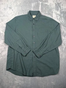 Camisa L.L.Bean Para Hombres Grande Pata de Gallo Verde Calce Tradicional Abotonada Larga Slv - Imagen 1 de 9