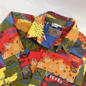 Camisa De Colección The Territory Ahead Hombre Manga Corta Multicolor Estampado Abstracto L - Imagen 1 de 11