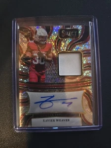 2024 Seleziona Calcio Xavier Weaver Firme Memorabilia Discoteca Prizm 7/35... - Foto 1 di 2