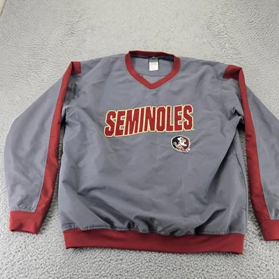 Chaqueta cortavientos de fútbol americano Florida State Seminoles para hombre con hechizo medio NCAA Foto 1 de 4
