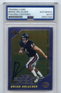 Brian Urlacher Signed Autograph 2000 Topps Chrome Rookie Card RC /1650 NFL PSA - Picture 1 of 2