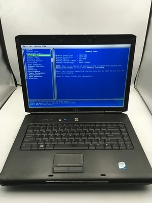 DELL VOSTRO 1500 - BOOTS TO BIOS - INTEL CORE 2 DUO - 3GB RAM - NO OS - READ -BB - Image 1 of 4