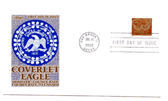 3646 60c Coverlet Eagle,  Artmaster, FDC - Image 1 of 1