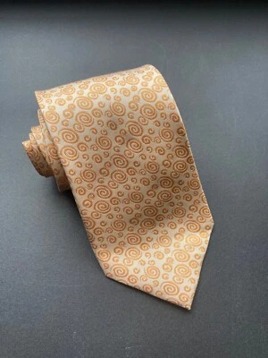 Brent Morgan Neckwear Gold Tie 4" Wide - Image 1 of 3