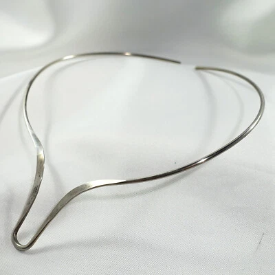 Norwegen David Andersen Halsreif 925 Silber Modernist um 1970 / CU 285(29) - Bild 1 von 4