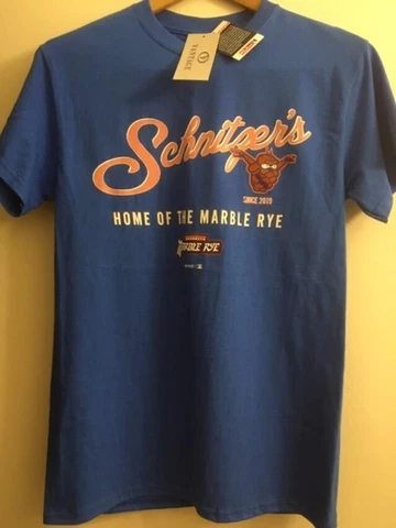 BROOKLYN CYCLONES SEINFELD SHIRT SCHNITZER'S HOME OF THE MARBLE RYE ADULT SMALL Cover