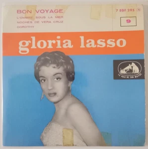 GLORIA LASSO - BON VOYAGE - FRENCH 7" SINGLE PS, CHANSON - Imagen 1 de 4