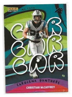 2022 Panini Instant Christian McCaffrey My City Limited Print Card /1860 - Image 1 of 2
