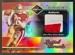 Joe Montana 2003 Leaf Limited Threads Patch #18/25 - Foto 1 di 2