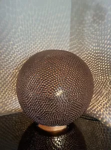 Copper Metal Moroccan Style Table Globe Lamp. 12” Circumference. - Picture 1 of 7