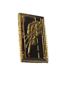 Franklin Mint Stamp Sterling Silver on Gold Olympics 1985 Israel Jerusalem S85 - Picture 1 of 9