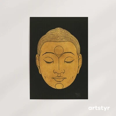 Head of Buddha · Reijer Stolk, 1943 ·  Giclée Wall Art Print - Image 1 of 4