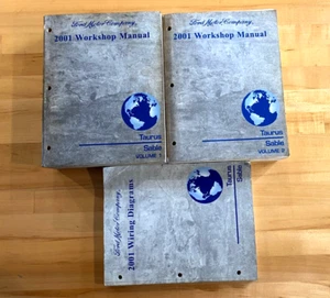 2001 Ford Taurus Sable OEM Workshop Manual Volume 1 & 2 & Wiring Diagrams - Foto 1 di 2