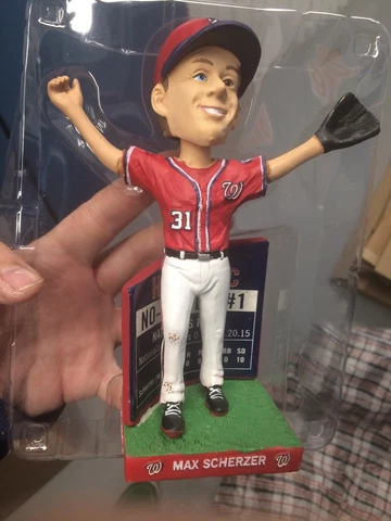 2016 Washington Nationals Max Scherzer No Hitter #1 Bobblehead SGA MLB DC Mets Cover