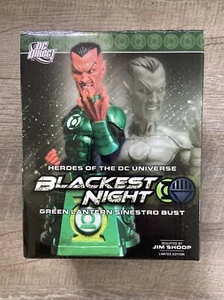 DC Direct Blackest Night Green Lantern Sinestro Bust Heroes of DC Universe - Picture 1 of 6