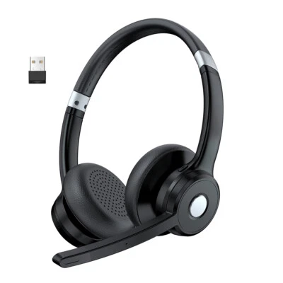 Driver Bluetooth Headsets V5.2 Wireless Headphones with Mic& Mute Button - Image 1 of 4