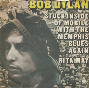 BOB DYLAN STUCK INSIDE OF MOBILE /RITA MAY ORIGINAL 1977 RECORD YUGOSLAVIA 7" PS - Foto 1 di 4