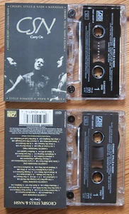 CROSBY, STILLS & NASH - CARRY ON (ATLANTIC 7567804874) 1991 EUROPE 2x CASSETTE - Picture 1 of 3